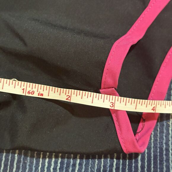 Nike Dri-Fit Tempo Running Shorts Women S Black Pink White Athletic Gym Training - Picture 4 of 7